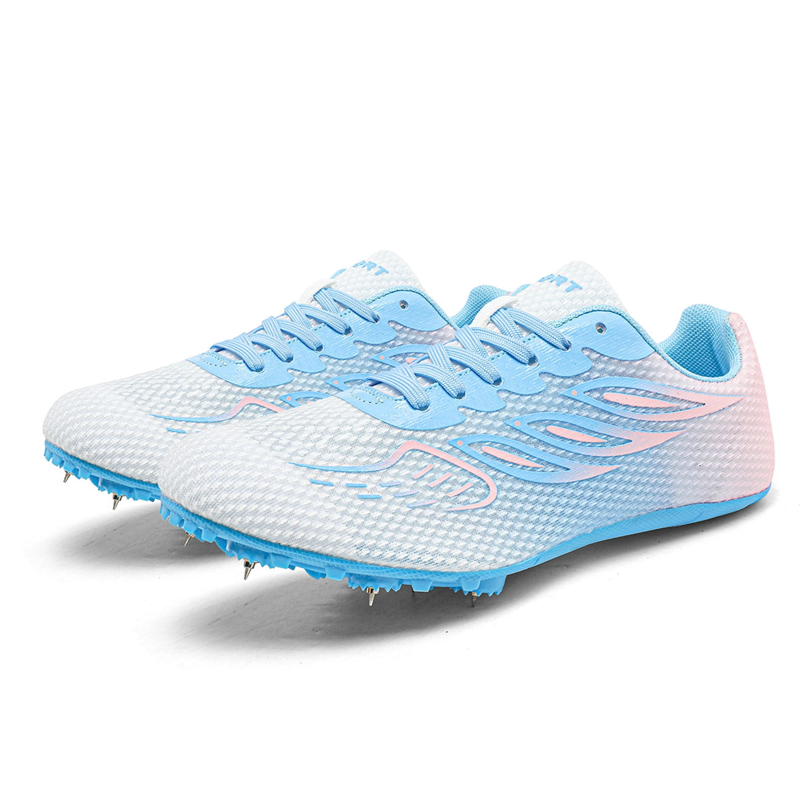 Win s Way Men's Track and Field Sprint Shoes, 8-Nails Professional Athletic Running Sneakers