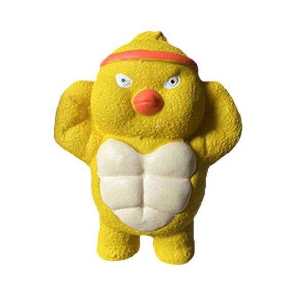 Win s Way Muscle Latex Dog Toy, Funny Squeaky Chew for Interactive Pet Play