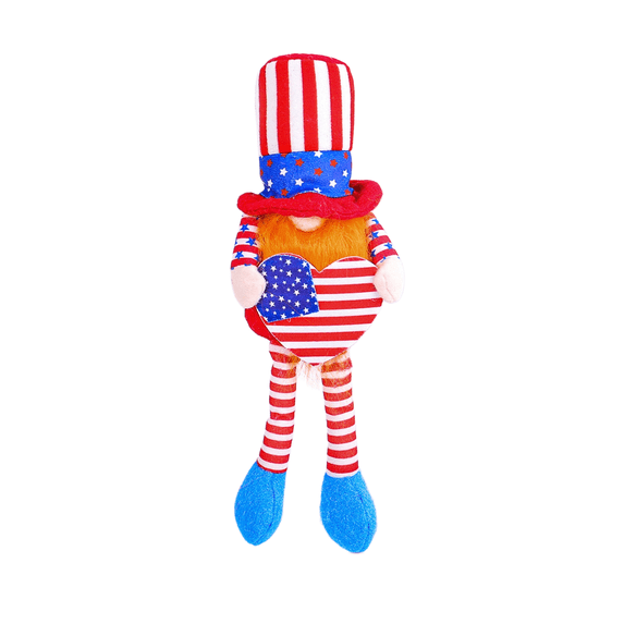 Win s Way Patriotic Long Leg Figurine 4th of July Decorations Long Leg Ornament Red White Blue Tabletop Decor Tiered Tray Shelf Sitter