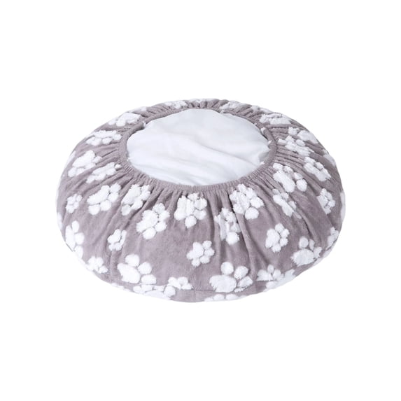 Win s Way Removable Washable Round Cat Bed Cover, Seasonal Comfort Replacement Mat Cover Pet Accessory