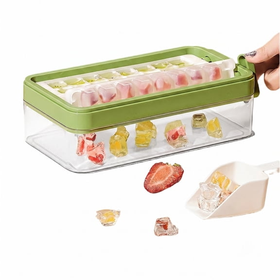 Win s Way Rotating Clear Ice Cube Tray, Multifunctional Ice Ring Maker, PE Ice Molds Initial, Wire Tray for Freezer, Reusable Ice Cubes for Home Bar Party Facial Ice Press Parts