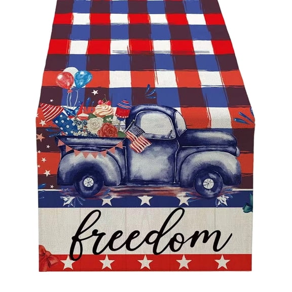 Win s Way Round Table Cloths 60 Inch Round Tablecloth 60 Inch Patriotic Independence Day Red White Striped Table Cloth For Holiday Party Barbecue Picnic Indoor Outdoor