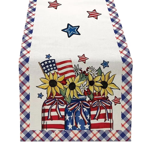 Win s Way Round Table Cloths 60 Inch Round Tablecloth 60 Inch Patriotic Independence Day Red White Striped Table Cloth For Holiday Party Barbecue Picnic Indoor Outdoor