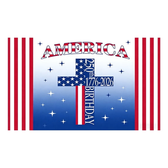 Win s Way USA 250th Anniversary Flag 1776-2026 American Independence Celebration Banner