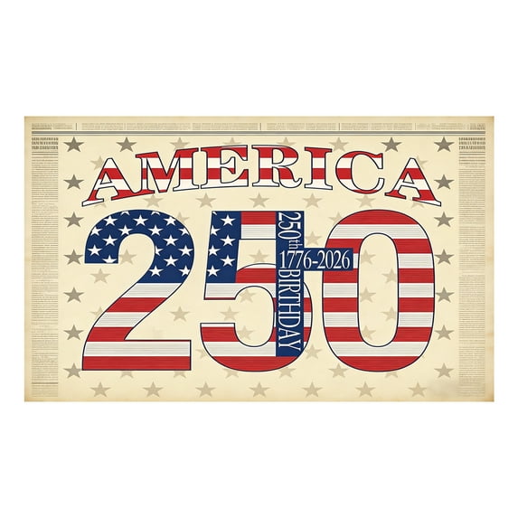 Win s Way USA 250th Anniversary Flag 1776-2026 American Independence Celebration Banner