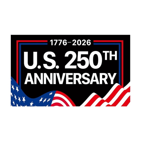 Win s Way USA 250th Anniversary Flag 1776-2026 American Independence Celebration Banner