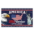 thumbnail image 1 of Win s Way USA 250th Anniversary Flag 1776-2026 American Independence Celebration Banner, 1 of 6