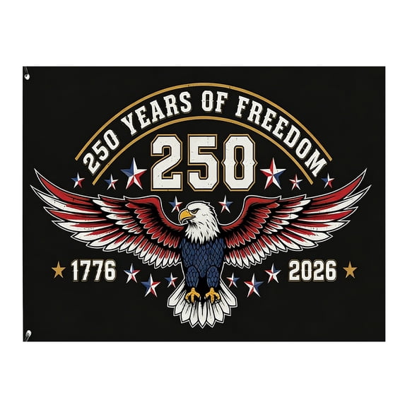 Win s Way USA 250th Anniversary Flag 1776-2026 American Independence Celebration Banner