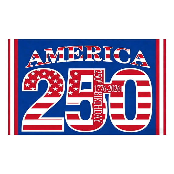 Win s Way USA 250th Anniversary Flag 1776-2026 American Independence Celebration Banner