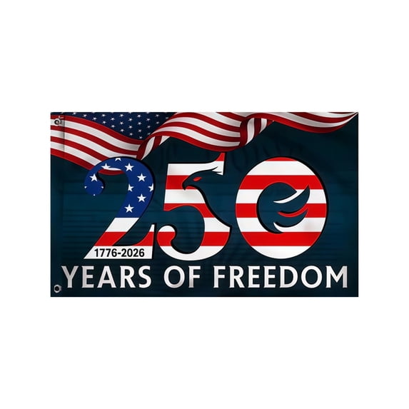 Us 250 Flag – 250th Anniversary USA Double Sided 3-Ply Outdoor Flag, We The People 1776-2026 Patriotic Yard & House Banner for 4th of July (3X5)