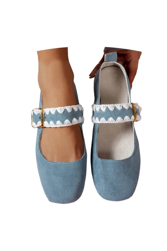 Women's Ballet Flats Slip On Suede Loafers Comfort Work Shoes