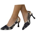 thumbnail image 1 of Win s Way Women's Embroidered Pointed Toe Stiletto Heels Floral Dressy Pumps Party Shoes, 1 of 9