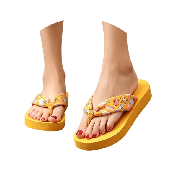 Win s Way Women's Flip Flops with Arch Support, Comfortable Yoga Mat Sandals, Anti-Blister Beach Shoes