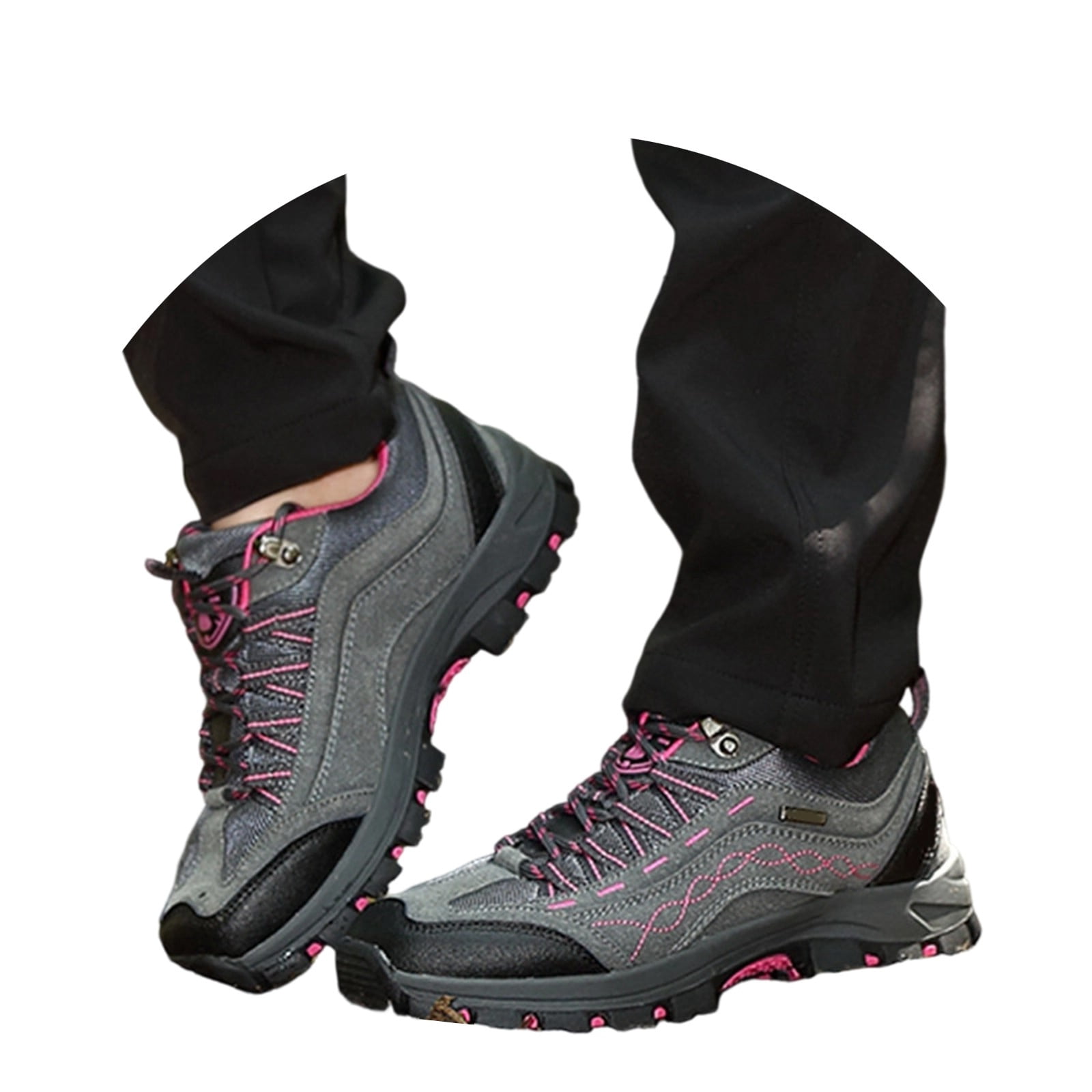 Win s Way Women's High-Top Hiking Sneakers, Lightweight Breathable Trekking Shoes for Outdoor Adventure & Support