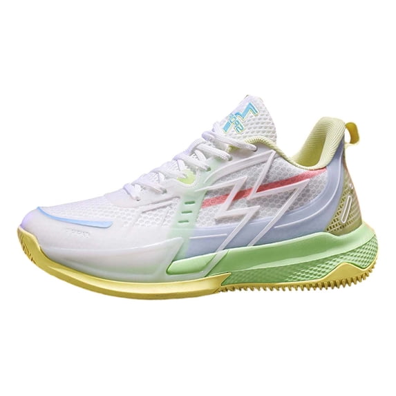 Win s Way Women's Low Top Mesh Training Sneakers, Basketball Style Athletic Walking Shoes with Arch Support