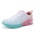 thumbnail image 1 of Win s Way Women's Mesh Lace Up Sneakers, Lightweight Running Athletic Footwear for All Season, 1 of 9