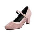thumbnail image 1 of Win s Way Women's Oktoberfest Mary Jane Shoes Suede Heel Dress Pumps, 1 of 6