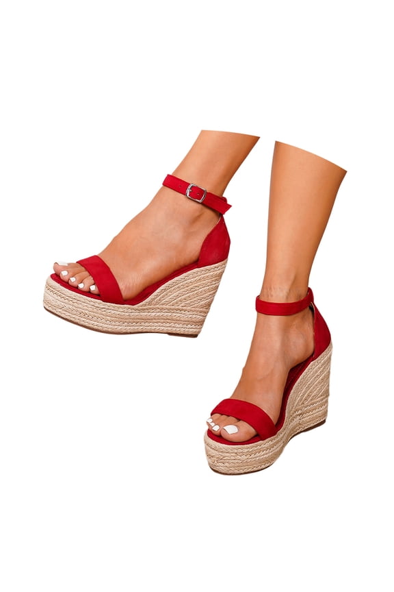 Women's Slingback Sandals Mary Jane Heel Round Toe Platform Boho Summer Shoes