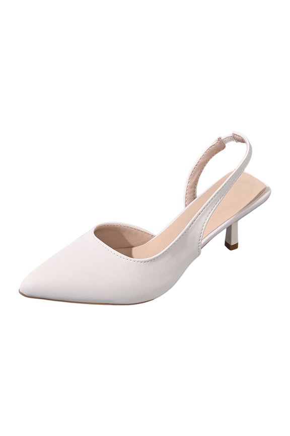 Women's Stiletto Heel Pointed Toe Closed Toe Ankle Strap Solid Color High Heels