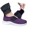 thumbnail image 1 of Win s Way Women's Wide Toe Walking Sneakers, Orthopedic Mesh Upper Shoes with Hook-and-Loop Closure, 1 of 8