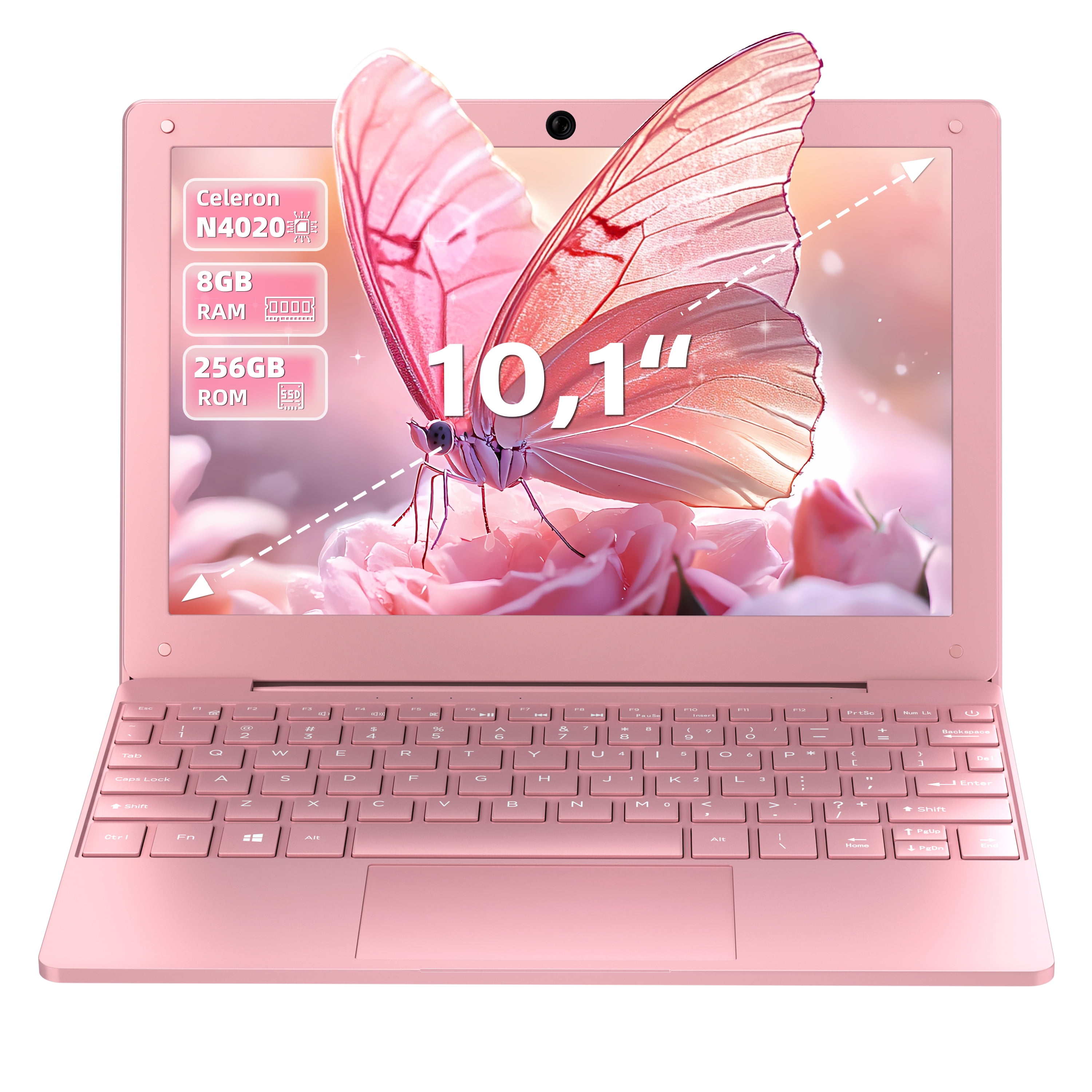 ミニノートPC Win11 Pro/Office 2019 標準搭載 Win11 Pro/Office 2019】 10.1-inch Mini Laptop Celeron N4020, Quad