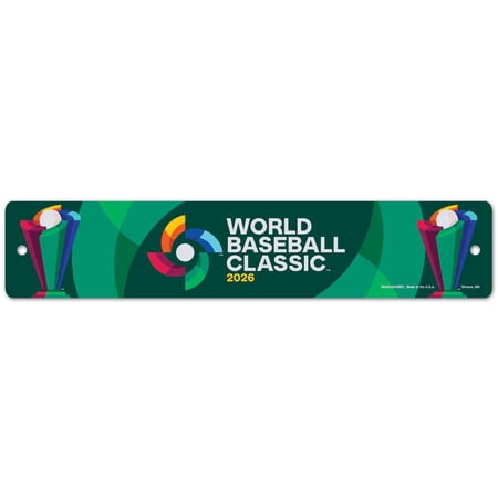 WinCraft 2026 World Baseball Classic 3.75" x 19" Street Sign