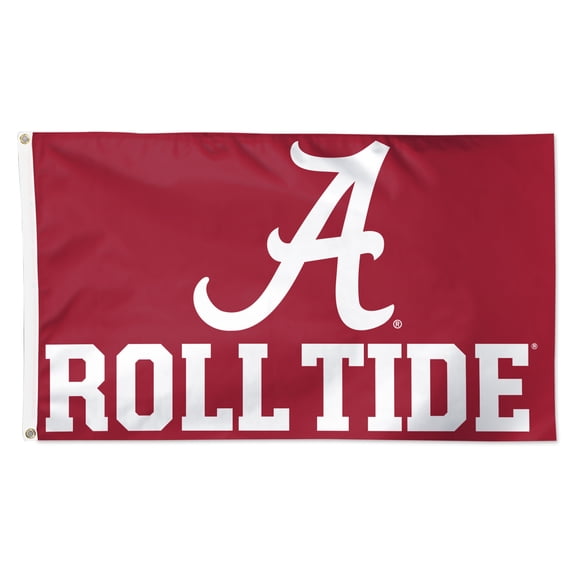WinCraft Alabama Crimson Tide 3' x 5' Single-Sided Deluxe Team Slogan Flag