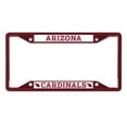thumbnail image 1 of NFL Arizona Cardinals Team Colored Small Over Small License Plate Frame, 1 of 2