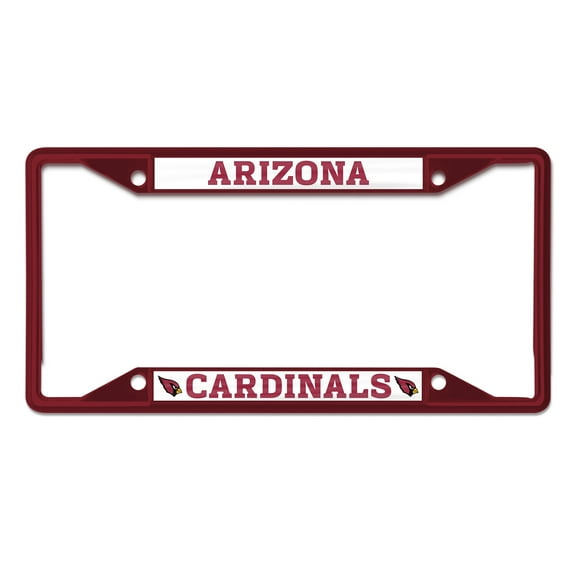 NFL Arizona Cardinals Team Colored Small Over Small License Plate Frame