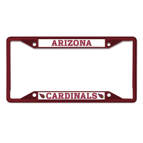 NFL Arizona Cardinals Team Colored Small Over Small License Plate Frame