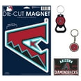 thumbnail image 1 of WinCraft Arizona Diamondbacks 4-Pack Key Rings and Magnets Set, 1 of 1