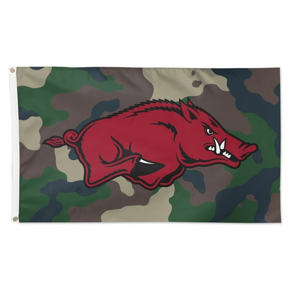 WinCraft Arkansas Razorbacks 3' x 5' Single-Sided Deluxe Camo Flag