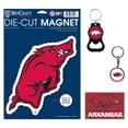 thumbnail image 1 of WinCraft Arkansas Razorbacks 4-Pack Key Rings and Magnets Set, 1 of 1