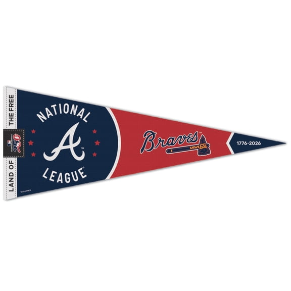 WinCraft Atlanta Braves 12" x 30" America 250 Premium Pennant