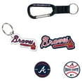 thumbnail image 1 of WinCraft Atlanta Braves 5-Pack Key Ring and Fridge Magnet Set, 1 of 1