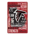 thumbnail image 1 of WinCraft Atlanta Falcons 11'' x 17'' Wordmark Wood Sign, 1 of 2