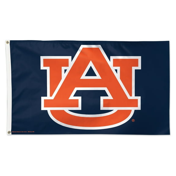 WinCraft Auburn Tigers 3' x 5' Single-Sided Deluxe Secondary Team Logo Flag
