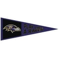 thumbnail image 1 of WinCraft Baltimore Ravens 13" x 32" Slogan Pennant, 1 of 1