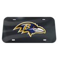 thumbnail image 1 of WinCraft Baltimore Ravens Logo Crystal Mirror License Plate, 1 of 2