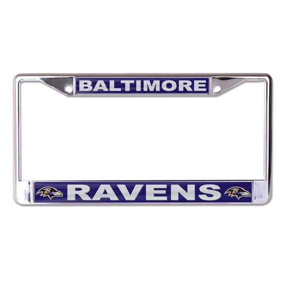 WinCraft Baltimore Ravens Team Logo S/L Metal License Plate Frame