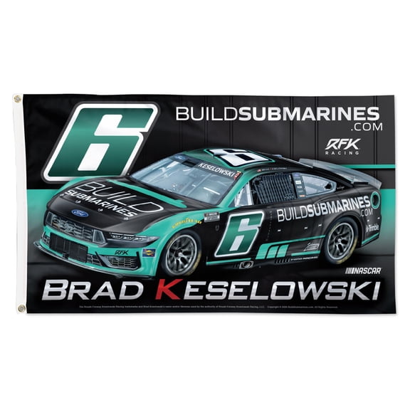 WinCraft  Brad Keselowski 3' x 5' Single-Sided Deluxe Flag