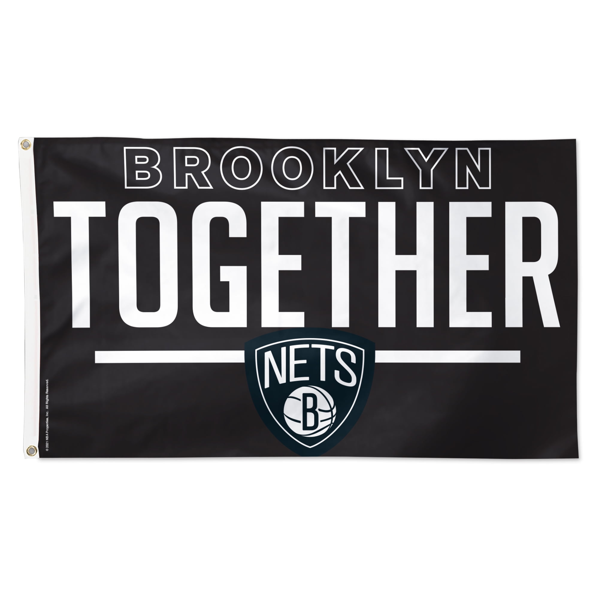 WinCraft Brooklyn Nets 3' x 5' Single-Sided Deluxe Team Slogan Flag