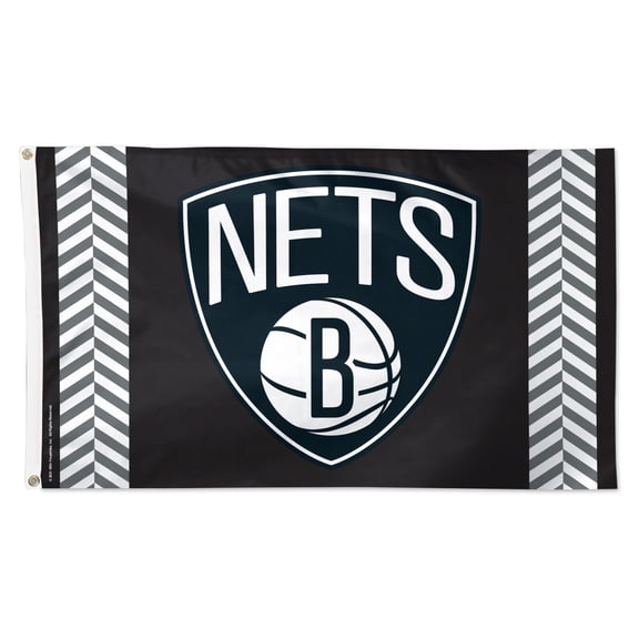WinCraft Brooklyn Nets 3' x 5' Vertical Stripe Deluxe Single-Sided Flag