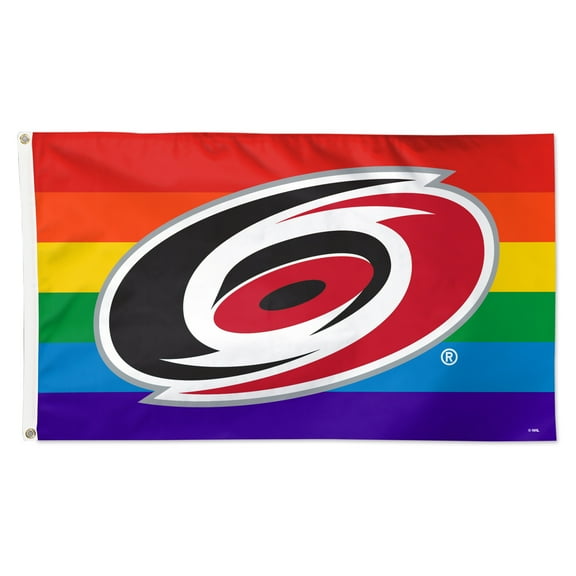 WinCraft Carolina Hurricanes 3' x 5' Single-Sided Deluxe Team Pride Flag