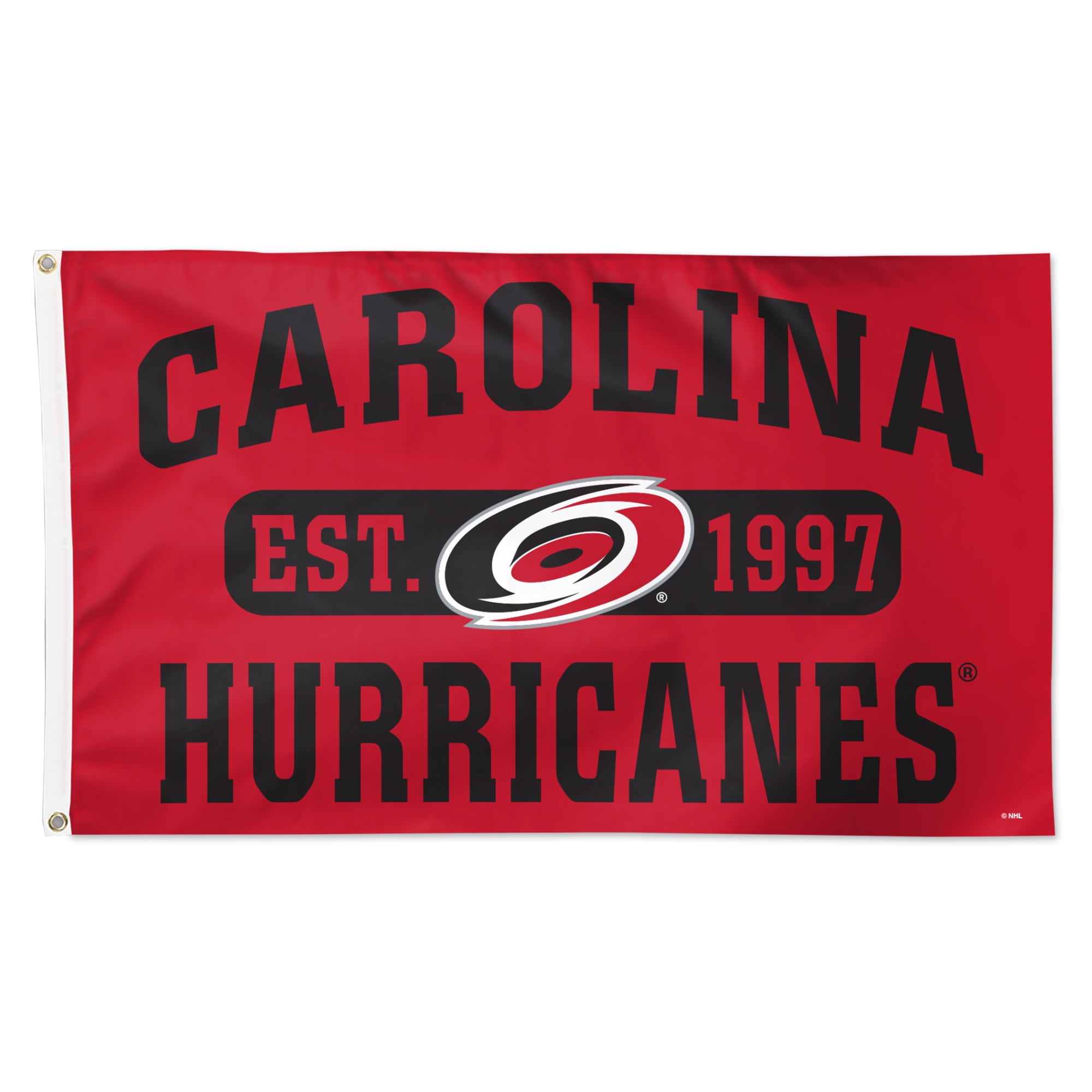 WinCraft Carolina Hurricanes - Bandiera Da Giardino Con Supporto In Acciaio, 31.8x45.7 Cm