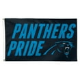 thumbnail image 1 of WinCraft Carolina Panthers 3' x 5' Slogan Deluxe Single-Sided Flag, 1 of 1