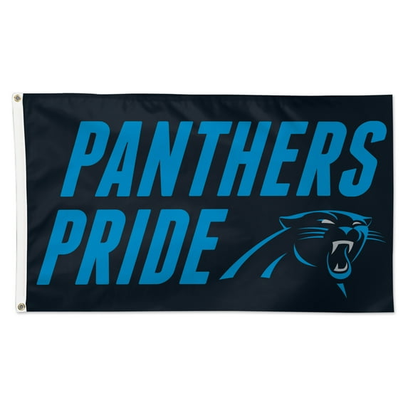 WinCraft Carolina Panthers 3' x 5' Slogan Deluxe Single-Sided Flag