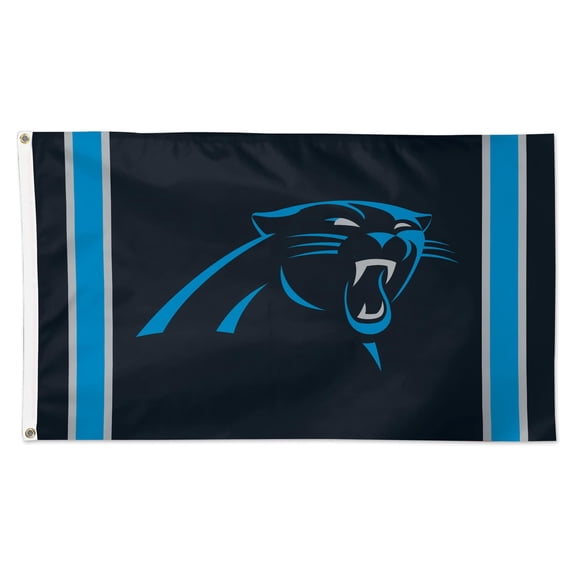 WinCraft Carolina Panthers 3' x 5' Vertical Stripes Deluxe Single-Sided Flag