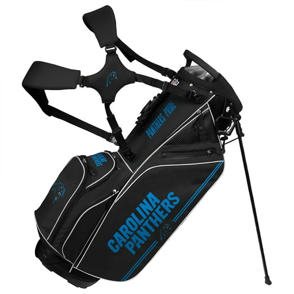 WinCraft Carolina Panthers Caddie Carry Hybrid Golf Bag