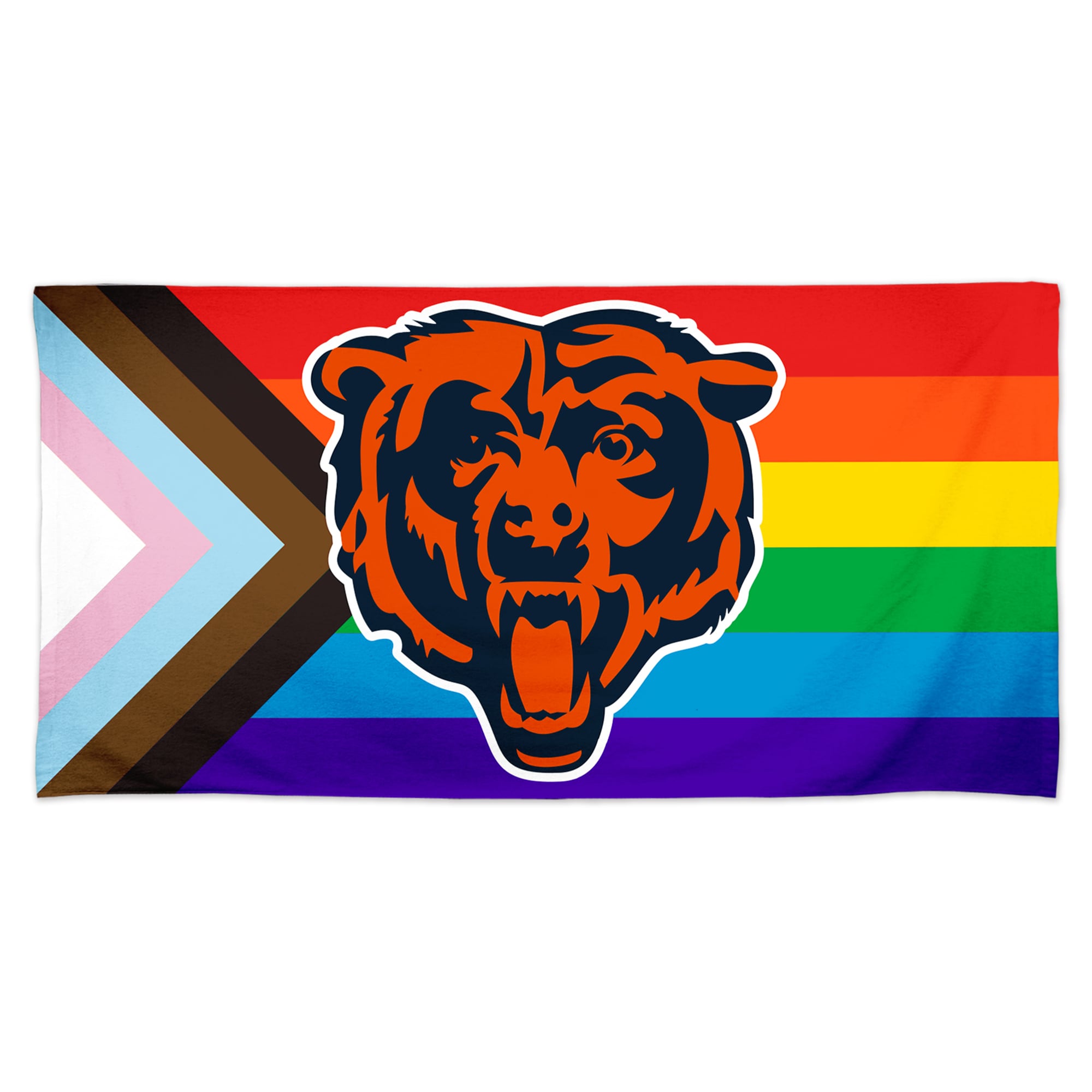WinCraft Chicago Bears 30'' x 60'' Pride Spectra Beach Towel - image 1 of 1